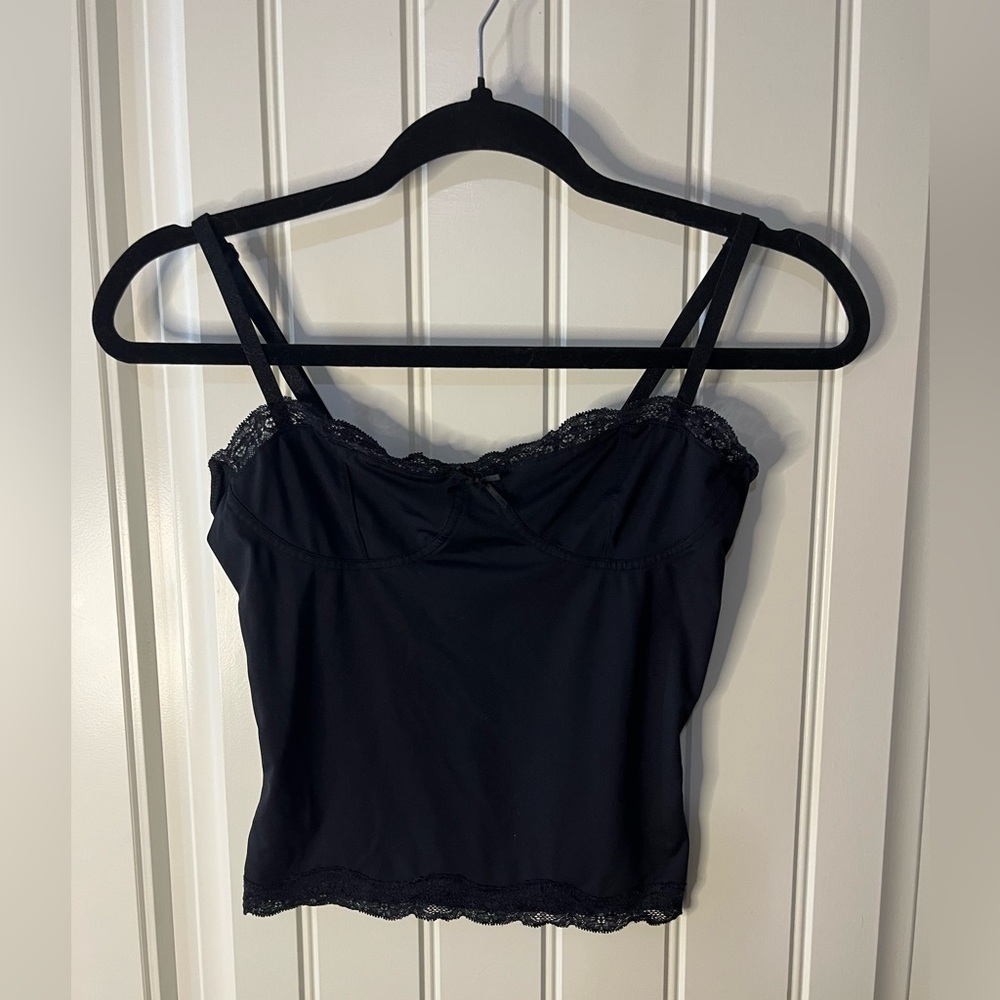 🖤✨ Black Lace Camisole | Feminine & Chic 💫